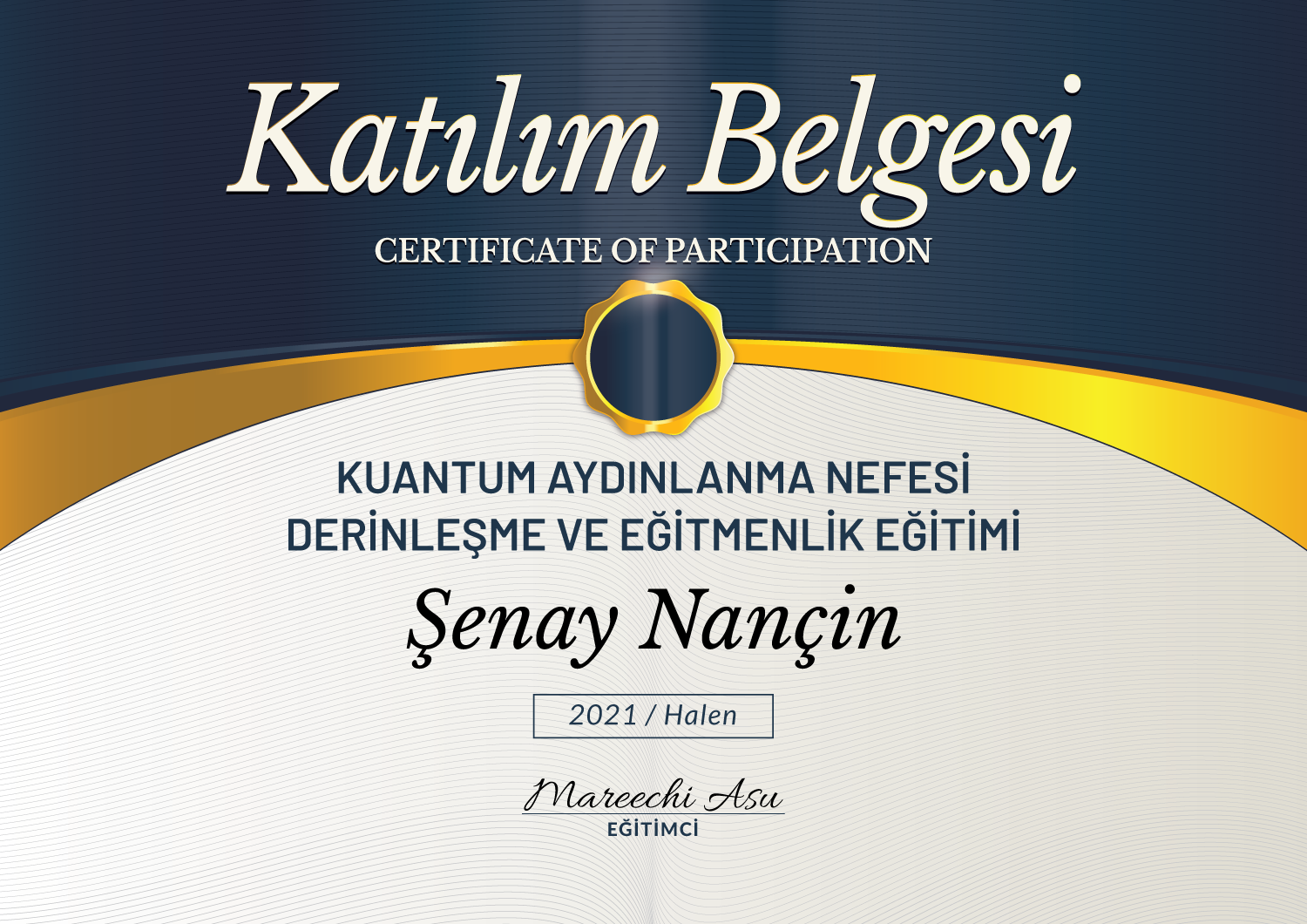 SERTİFİKALARIM & EĞİTİMLERİM