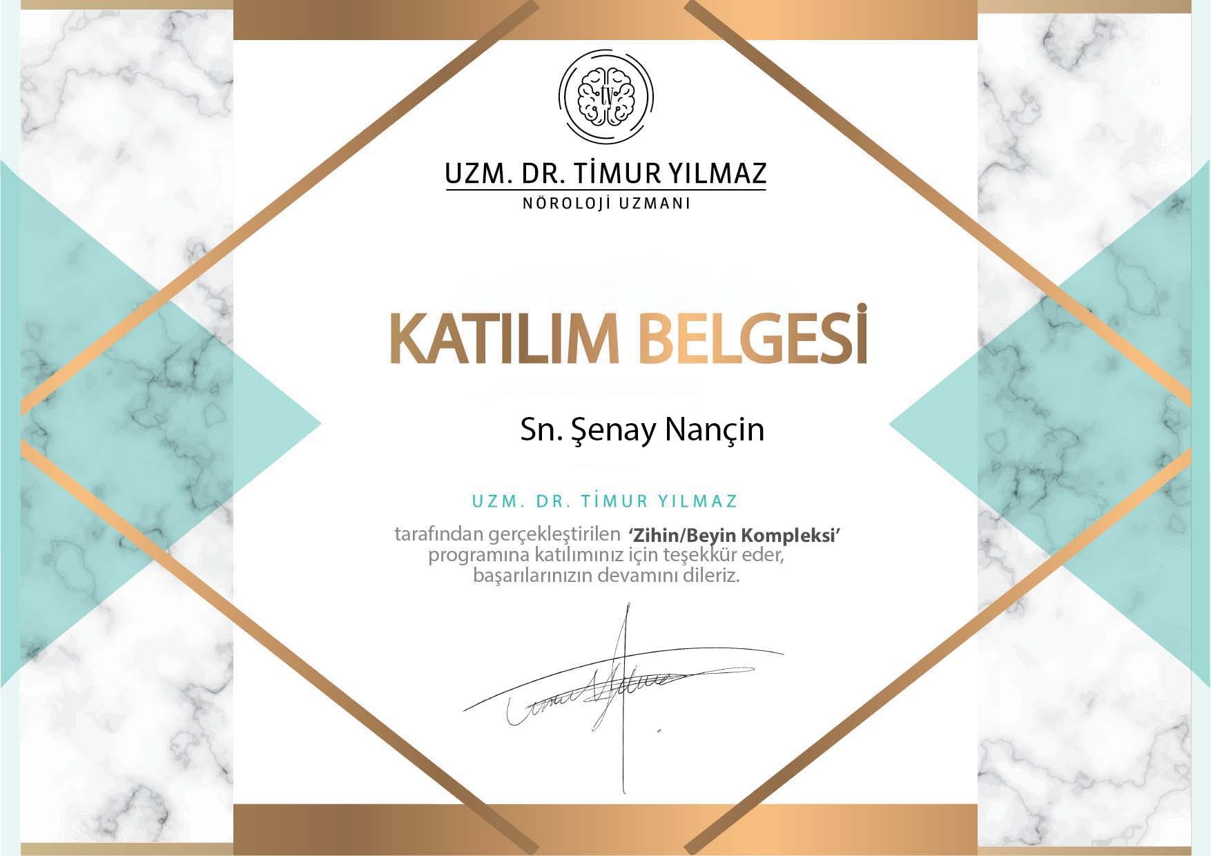 SERTİFİKALARIM & EĞİTİMLERİM