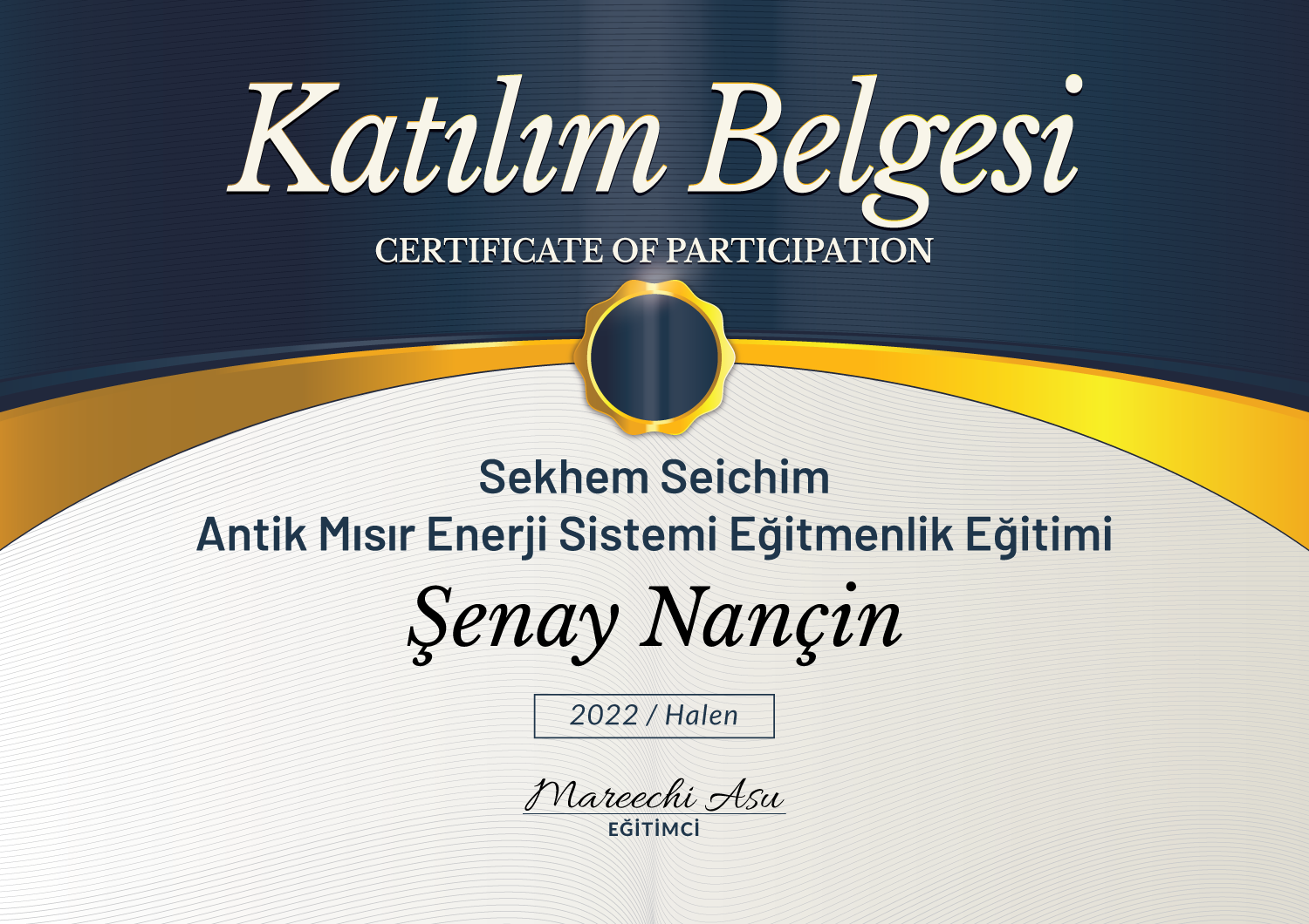 SERTİFİKALARIM & EĞİTİMLERİM